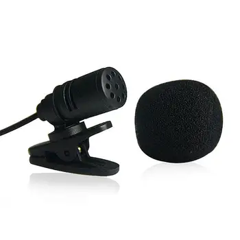 Univerzálny Mini 3,5 mm Mikrofón Slúchadlá Klope Lavalier Klip pre PC, Notebook Lound Reproduktor Výučby Konferencie Káblové pripojenie Externého Mikrofónu