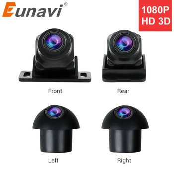 Eunavi HD 3D 360 Fotoaparát na Android, autorádio Auto Vták Zobrazenie Systém 4 Fotoaparát 360 1080P Zadné/Predné/Ľavý/Pravý 3D Fotoaparát 360