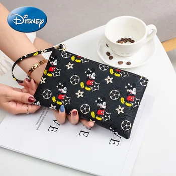 Disney Mickey Mouse Dámske Peňaženky Taška Spojka Dlho Mince Kabelku Karty Prípade Spojka Taška Mickey Mouse Peňaženky Taška Dievča Mince Kabelku