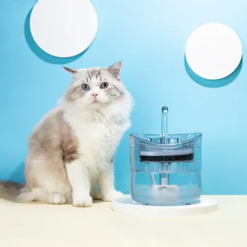 Nová Automatická Mačka Studne s Kohútik Psa Zásobník Vody Priehľadné Napájačky pre Mačky, Pet Pitnej Miska Filtra Feeder
