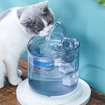 Nová Automatická Mačka Studne s Kohútik Psa Zásobník Vody Priehľadné Napájačky pre Mačky, Pet Pitnej Miska Filtra Feeder